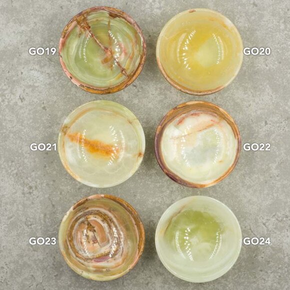 Green Onyx Ring Dish Trinket Bowl - Picture 4 of 5